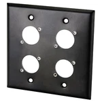 Switchcraft WP2B4P Gang Wall Plate X Eh Hole Black. Fixed Price $30.93.