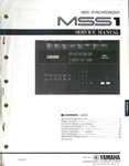 Yamaha MSS1 Midi Synchronizer Unit Original Service Manual Booklet. Fixed Price $19.99.