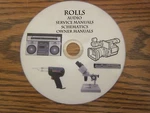 Rolls Audio Repair Service Owner Manuals On 1 Dvd In Pdf Format. Fixed Price $19.00.