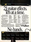 Digitech GSP-21 Guitar Effects Processor Vintage 1990 Magazine Ad. Fixed Price $14.95.