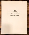 Dbx Model 200X Program Route Selector Owners / User Manual *original*. Fixed Price $24.97.