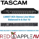 Tascam LM-8ST Stereo 8CH Mixer With Extra Mic/line Xlr Input 1U. Fixed Price $671.64.