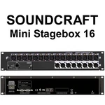 Soundcraft Mini Stagebox 16I Remote Controlled Rackmount 16X8 CAT5 Digital Snake. Fixed Price $1230.00.