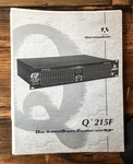 Peavey / Equalizer Owner User Manual *original*. Fixed Price $19.97.