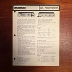 Vintage Shure & M610-2E Feedback Controller Data Sheet. Fixed Price $20.00.
