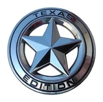 Texas Star Edition 3" Emblem Chrome And Black Universal Stick For Tacoma Tundra. Fixed Price $9.71.